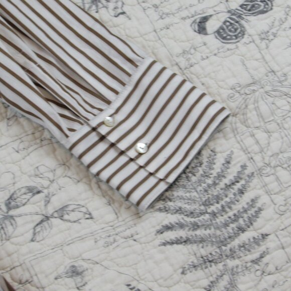 New Marella Sport Women's Praga Poplin stripe Midi Shirt Dress womens size US 6 - Picture 4 of 11